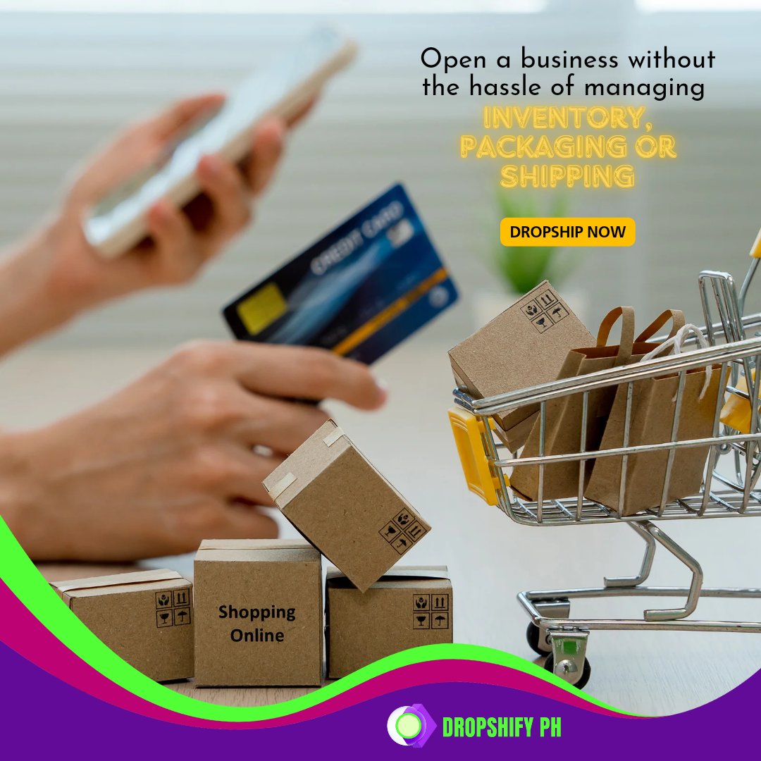 dropshifyph's tweet photo. 🔓 Open A Business Without The Hassle Of Managing Inventory, Packaging Or Shipping.

#idropshifyphmonayan #onlinedropshipping #dropshippingbusiness #dropshifyph

https://t.co/v1DrgXM592 https://t.co/yFd6fkHLgE