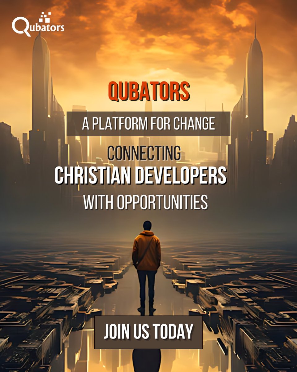 Qubatorsnet's tweet image. Qubators is a platform for change, connecting Christian developers with opportunities to make a global impact. Join us and be part of the movement. #Qubators #PlatformForChange #GlobalImpact

Instagram: x.com/Qubatorsnet
x: instagram.com/qubatorsnet/
Website:…