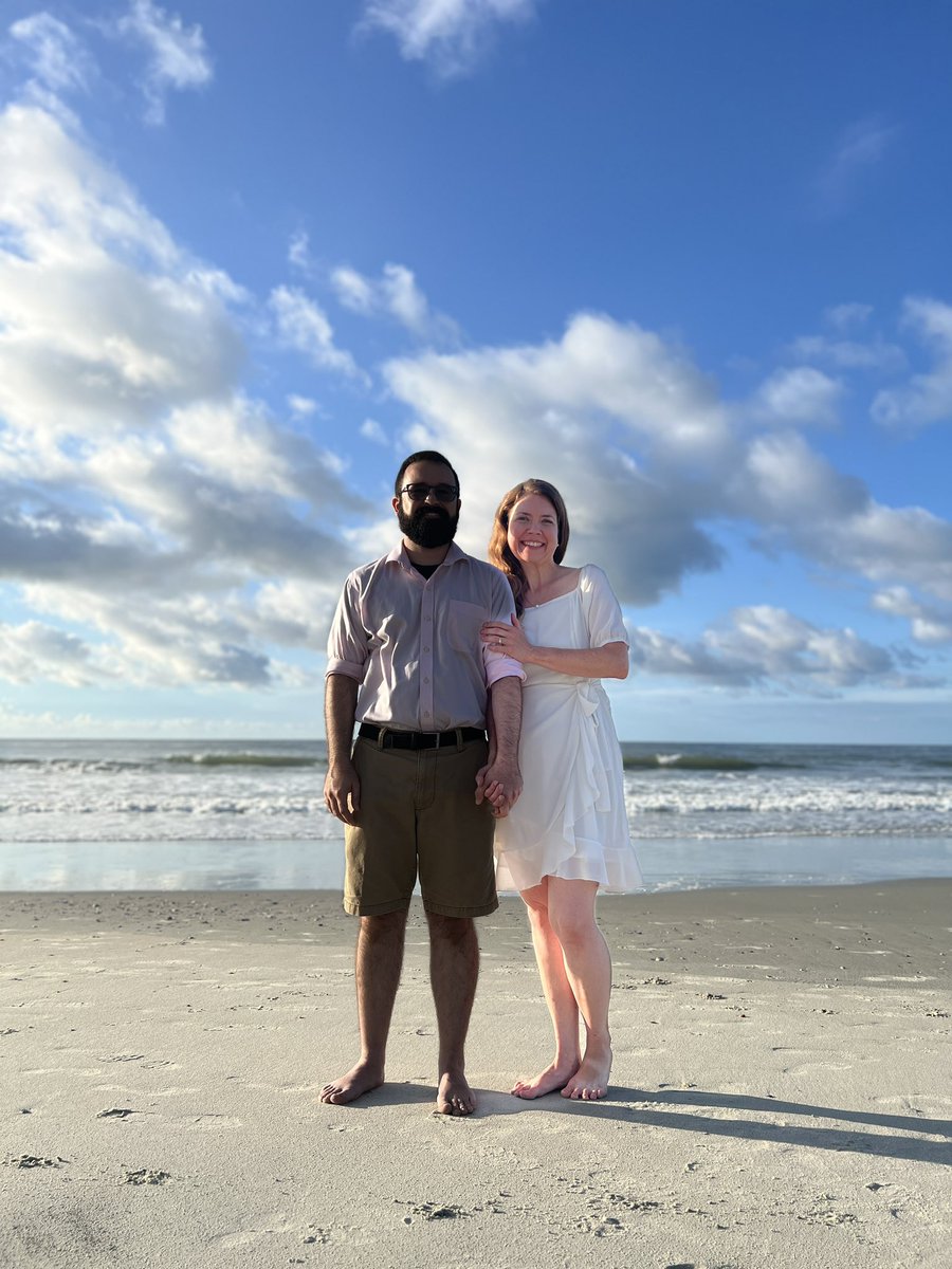 allisonmduval's tweet photo. It’s been three weeks since Dave and I happily became engaged at the Isle of Palms in South Carolina! I think this is the last batch of our engagement photos by the shore that we wanted to share publicly. 

📸: Thank you to his sweet sister Sarah for the beach photographs! https://t.co/hP6CG195sy