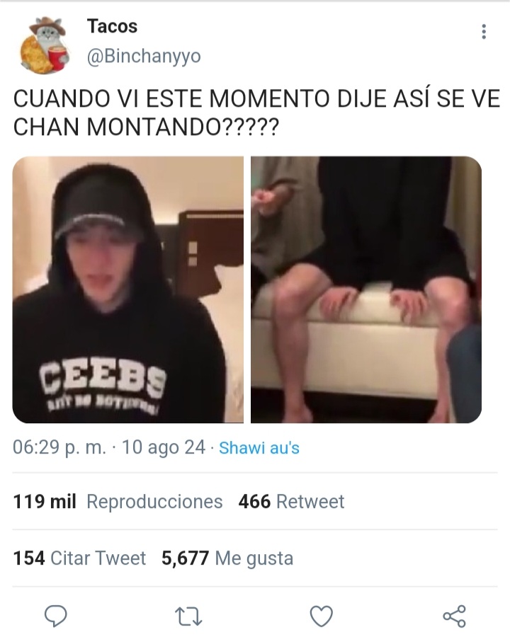 Shawstaa's tweet photo. 𝘐𝘯𝘵𝘦𝘳𝘦𝘴𝘢𝘯𝘵𝘦 ⊰ #Binchan au ( 🔞 ) 

Cgb encuentra un tweet en donde se ve a Chn "montando", entonces el menor decide ver si en realidad será así... https://t.co/0GDkHnLEpn