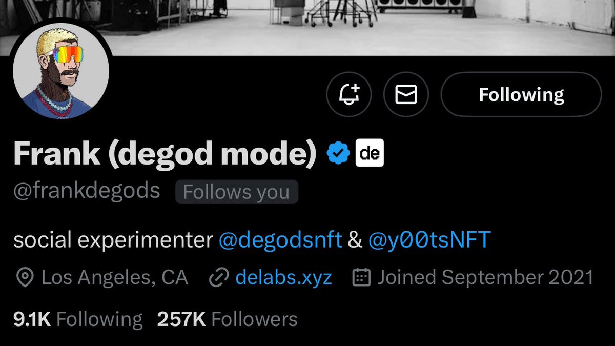 g00bsNFT's tweet photo. OMG!?

love you frank 🫶🏼 https://t.co/ziGFt9fuk5