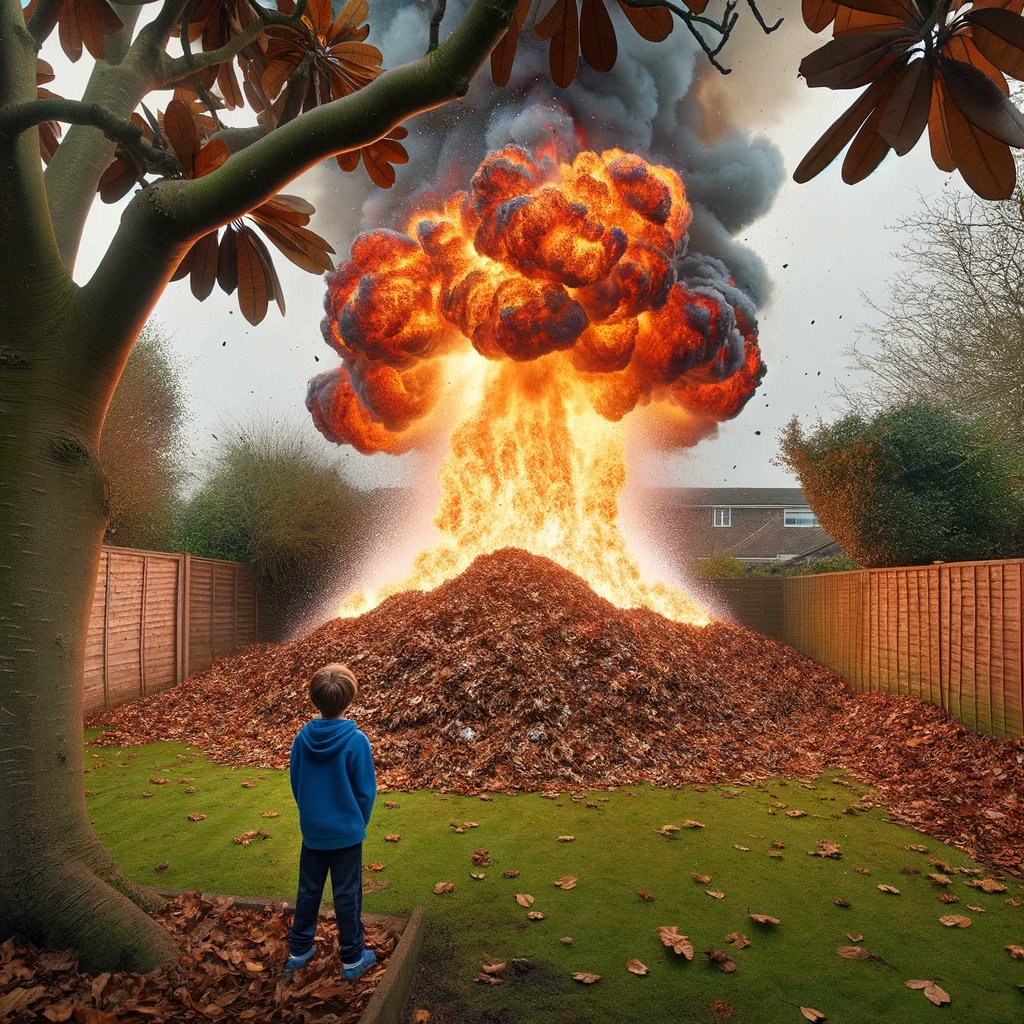 dondbrown's tweet image. Post 2
🔥 **The Plan for a Leaf-Burning Adventure** 🔥It was a crisp autumn day when I hatched my grand plan to create a blazing spectacle. As a young boy, the thrill of setting a pile of leaves on fire with a dash of gasoline seemed like the ultimate adventure. I imagined the…