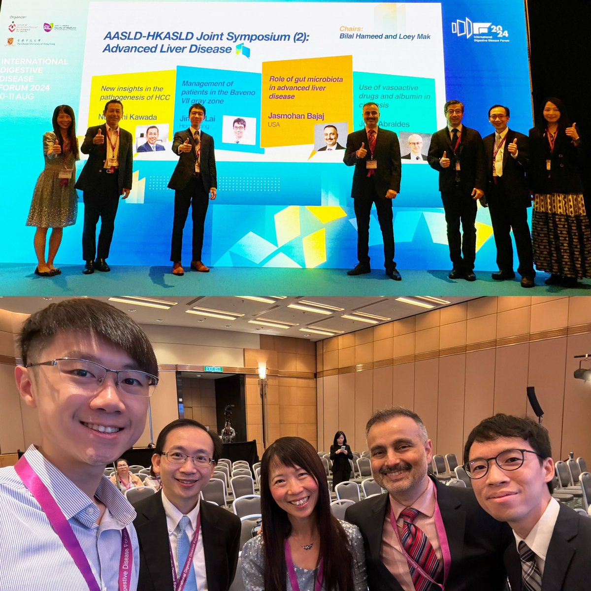 Grace Wong (@wonglaihung) on Twitter photo Exciting Day 2 <a href="/AASLDtweets/">AASLD</a> <a href="/IDDF_CUHK/">IDDF - International Digestive Disease Forum</a> programme with outstanding speakers <a href="/JasmohanBajaj/">Jasmohan Bajaj</a> from <a href="/VCU_Liver/">VCU Stravitz-Sanyal Institute for Liver Disease</a> <a href="/VAResearch/">VA Research</a> and <a href="/JimmyLaiCT/">Jimmy Che-To Lai</a> from <a href="/CUHKMedicine/">CUHK Medicine</a> <a href="/CUHKGI/">CUHK Gastroenterology & Hepatology</a> chaired by our pretty Hepatologist
<a href="/loeymak/">loeymak</a> 🥰🥰🥰
<a href="/VWSWong/">Vincent Wong</a> <a href="/TerryYip12/">Terry Cheuk-Fung Yip</a> <a href="/jamesyyfung/">James Fung, MD, FAASLD, FRACP</a> Exciting Day 2 <a href="/AASLDtweets/">AASLD</a> <a href="/IDDF_CUHK/">IDDF - International Digestive Disease Forum</a> programme with outstanding speakers <a href="/JasmohanBajaj/">Jasmohan Bajaj</a> from <a href="/VCU_Liver/">VCU Stravitz-Sanyal Institute for Liver Disease</a> <a href="/VAResearch/">VA Research</a> and <a href="/JimmyLaiCT/">Jimmy Che-To Lai</a> from <a href="/CUHKMedicine/">CUHK Medicine</a> <a href="/CUHKGI/">CUHK Gastroenterology & Hepatology</a> chaired by our pretty Hepatologist
<a href="/loeymak/">loeymak</a> 🥰🥰🥰
<a href="/VWSWong/">Vincent Wong</a> <a href="/TerryYip12/">Terry Cheuk-Fung Yip</a> <a href="/jamesyyfung/">James Fung, MD, FAASLD, FRACP</a>