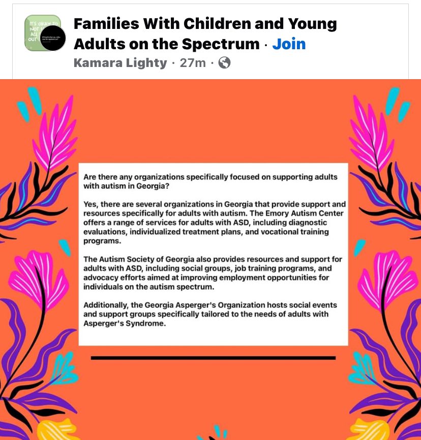 Kamara25's tweet photo. Join on #Facebook #AutismSupport #AutismAwareness #supportgroup #theresourcequeen #facebookgroup #join https://t.co/1Ick7BvXZK
