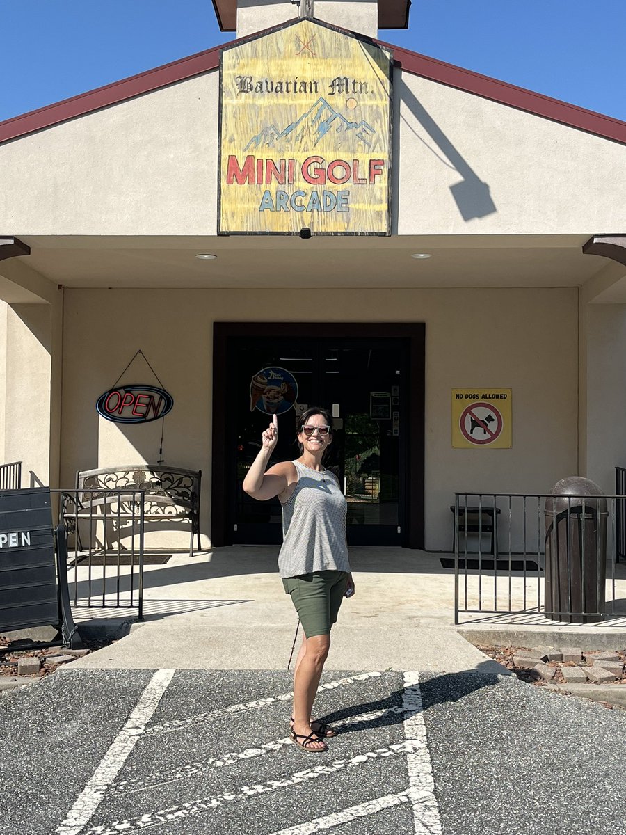 Great 32nd anniversary getaway! And she is  #puttputtchamp! again!