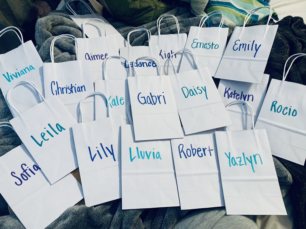 Getting goody bags ready for my AVID kiddos! Excited for Year 3 together! #thisisAVID