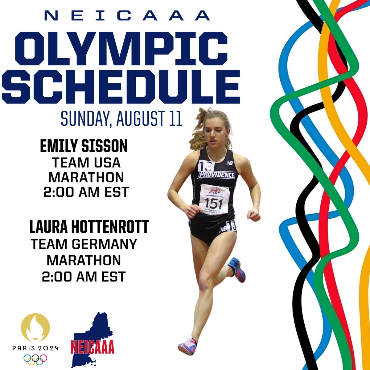 The Olympics come to a close tomorrow. But not before Emily Sisson and Laura Hottenrott compete in the marathon! Good luck!