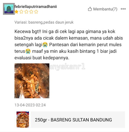 💚 kecoak, cicak, putung rokok, kawat, apalagi nantinya ??