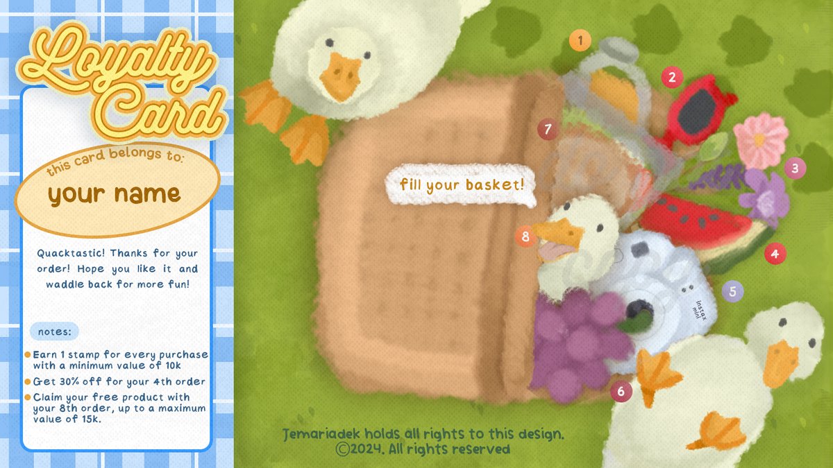 any interaction are appreciated, thank you!⋆₊˚ 🪿・₊✧🍃⋅˚₊‧ 

Quack, quack! Dindun bawa template SETUP ALL SPESS, available PSD, IPV, dan Canva dengan tema piknik dengan bebek!🪿🪿🪿 bisa di take MALAM INI! cek ALT dan scroll down for more!

#zonauang #zonaba set up