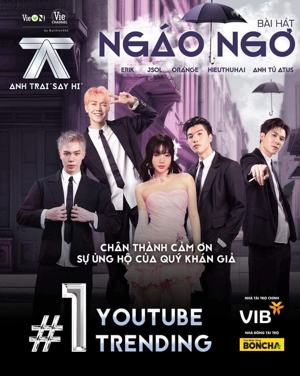 NGÁO NGƠ TOP 1 TRENDING 🎉🎉🎉
CẢM ƠN MỌI NGƯỜI ĐÃ LAN TOẢ VÀ ỦNG HỘ CHO BOYBAND TOÀN CẦU 💕
ANH EM NGÁO NGƠ YÊU MỌI NGƯỜI!!!

#AnhTraiSayHi #AnhTrai
#VieON #VieChannel #DatVietVAC #30NamCoMotDatViet #NGAONGO #DreamS <a href="/DreamS_Vietnam/">DreamS Entertainment</a>