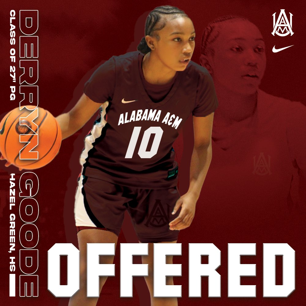 DCvsTheWorldTV's tweet photo. Blessed to have received my first D1 offer from @aamuwbb Thank you @DivaCoachAAMU @CoachTValentine for this opportunity!

@ALSoStarz @HGHSGirlsBBall @SuperDez22 https://t.co/OOVbLvbE5r