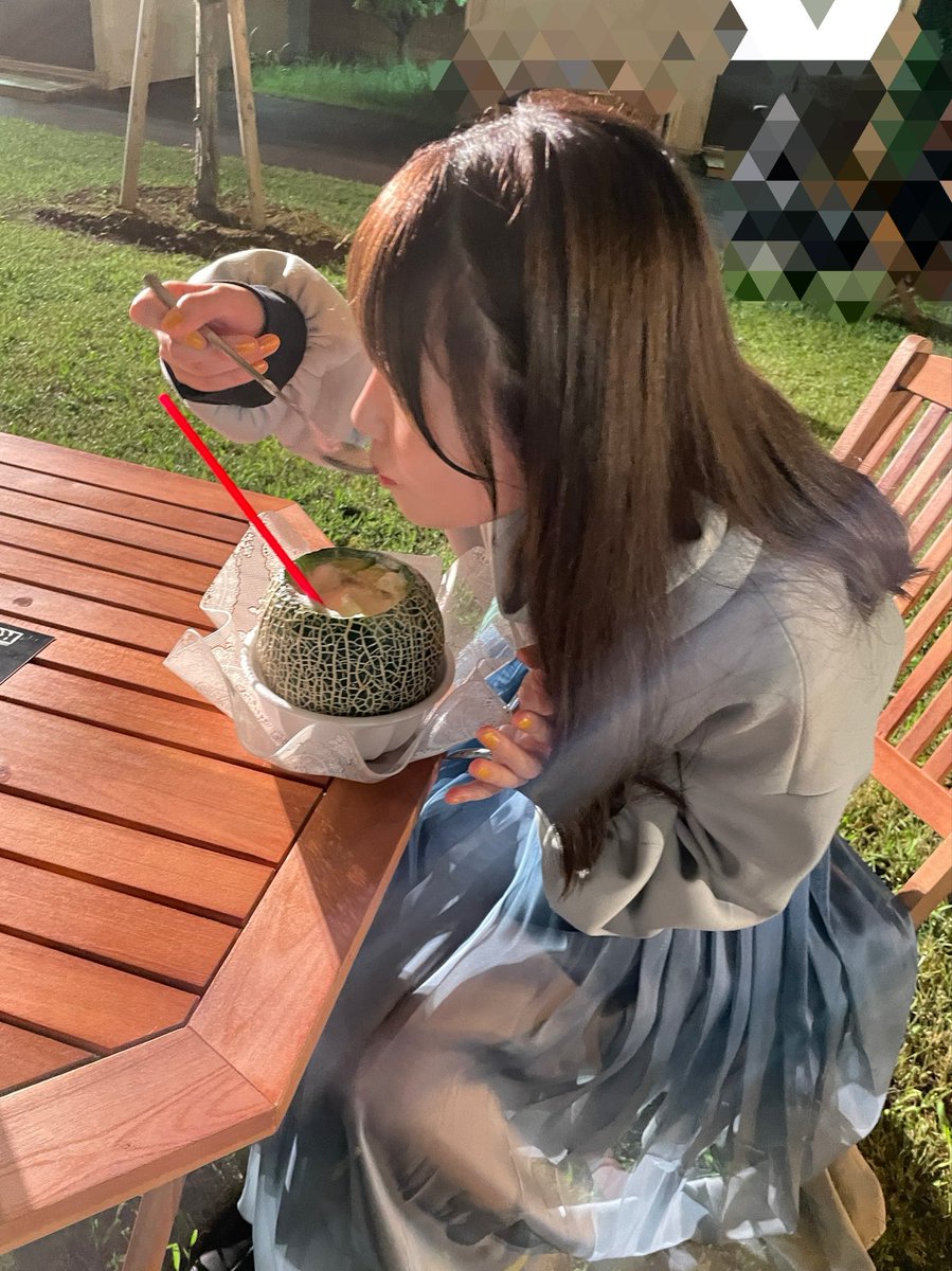 kohinatamika's tweet photo. 食！！🍈🍨❤️
甘くてひんやりしてて、美味しかったー！！
本番終わりの体に沁みました…✨

#RIJF2024 #ロッキン
 #メロンまるごとクリームソーダ https://t.co/IETOMUcSUx