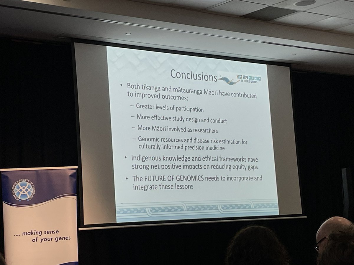 Bronwyn Terrill (@bronwynterrill) on Twitter photo A/Prof Phillip Wilcox <a href="/otago/">University of Otago</a> in the #diversity in #genomics session talking on Indigenous knowledge and ethical frameworks to improve study designs leading to improved outcomes and culturally-informed precision medicine
<a href="/HGSAAustralasia/">Human Genetics Society of Australasia</a> #47hgsa24 A/Prof Phillip Wilcox <a href="/otago/">University of Otago</a> in the #diversity in #genomics session talking on Indigenous knowledge and ethical frameworks to improve study designs leading to improved outcomes and culturally-informed precision medicine
<a href="/HGSAAustralasia/">Human Genetics Society of Australasia</a> #47hgsa24
