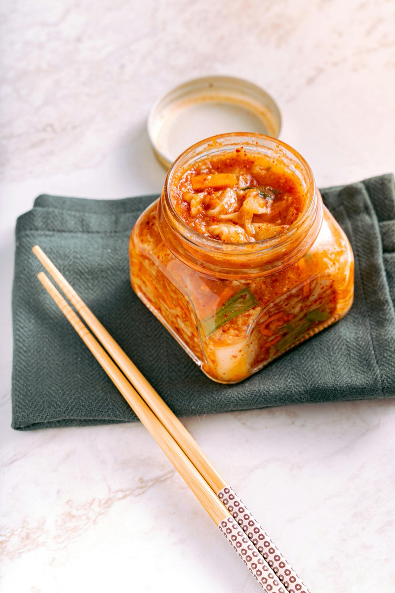 DishwithDisha's tweet photo. Homemade kimchi, fresh out of the jar! 🥬🌶️ Loving the vibrant colors and flavors. Ready to add this spicy goodness to everything! #KimchiLove #KoreanCuisine #FermentationSuccess https://t.co/Lk4yfWqYav
