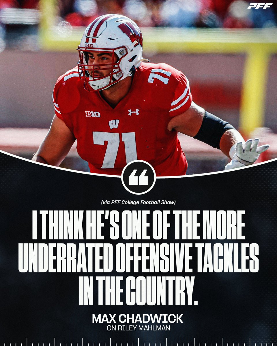 Don’t sleep on Riley Mahlman🗣️

<a href="/BadgerFootball/">Wisconsin Football</a>