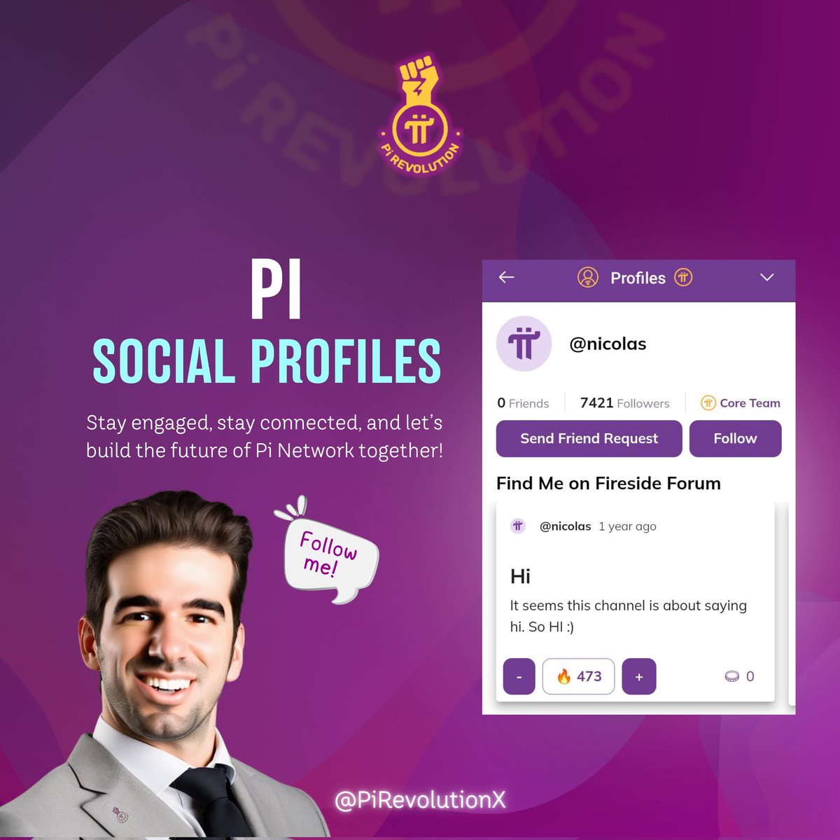 🔥Stay engaged, stay connected, and let’s build the future of Pi Network together! Drop your username and personalize your presence in the Pi Ecosystem. #PiNetwork #FiresideForum #FireSide

Pi Group 👉t.me/PiRevolutionX