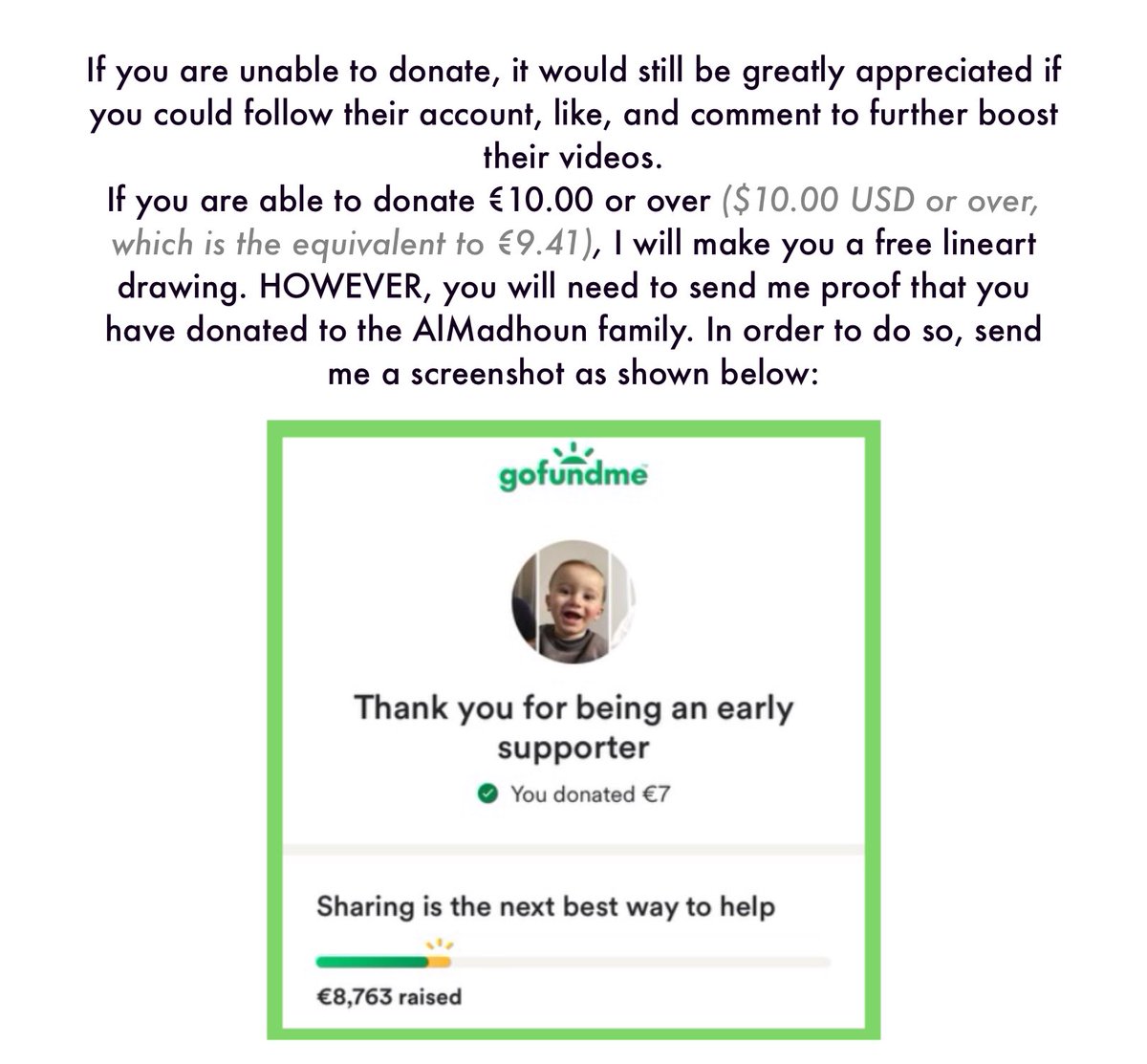 _mildmischief_'s tweet image. PLEASE READ!!!
I’m currently helping out a family in Palestine who reached out to me in hopes to reach more people.
For anyone who can donate, I will draw you a lineart piece in return. Their GFM will be in the replies :)