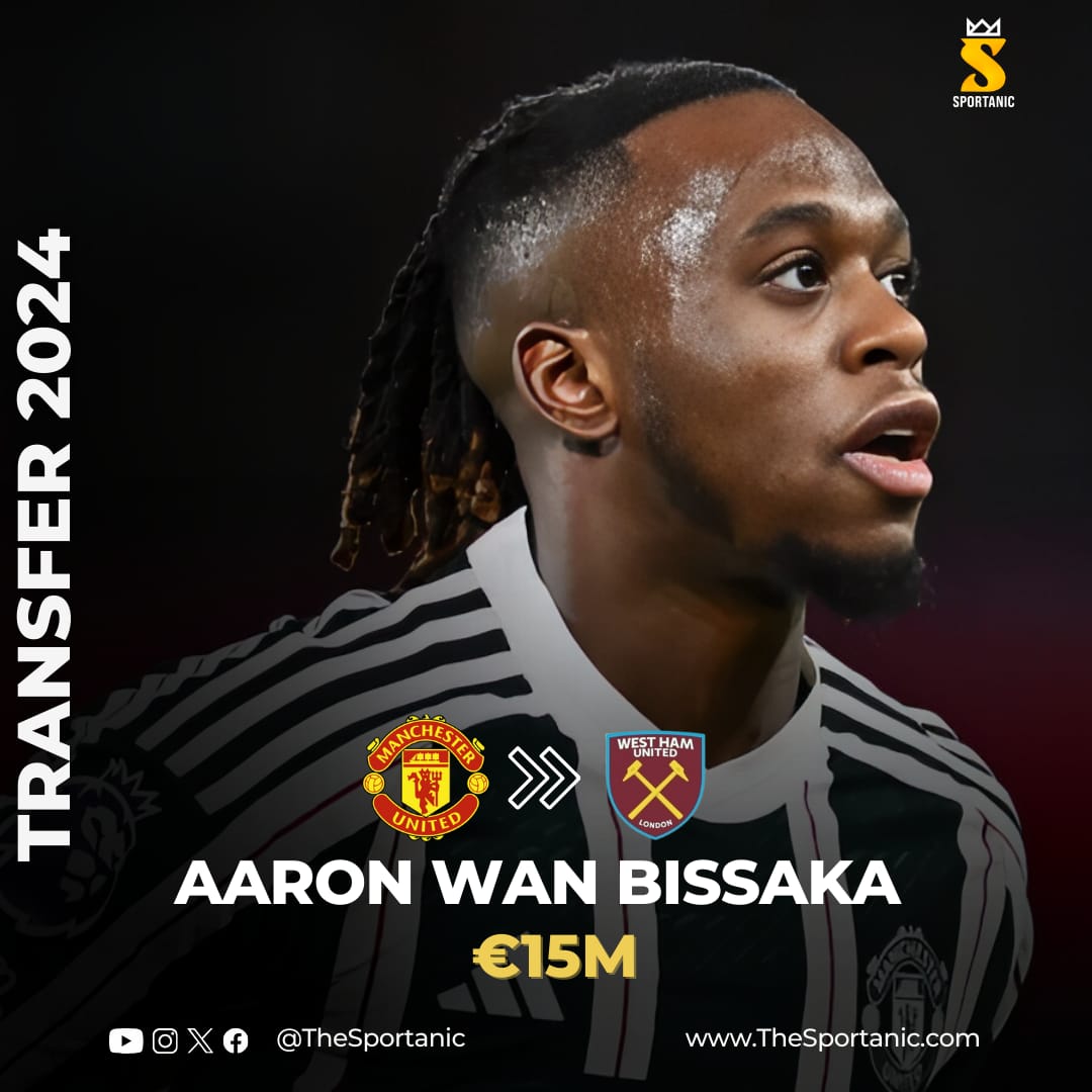 TheFootanic's tweet photo. Aaron Wan Bissaka is now a hammer ⚒️
West Ham United have secured the services of Aaron Wan Bissaka from Manchester United for a reported fee of €15m
#Sportanic • #SportsRedefined • #AWB • #MUFC • #WHUFC • #Transfer2024 https://t.co/5iQOPnIQDe