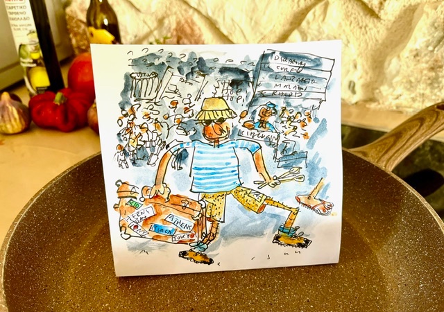 marshallcartoon's tweet image. Headed back out to Greece to escape the UK heatwave. 🌞🇬🇷

#outof #fryingpan #fire