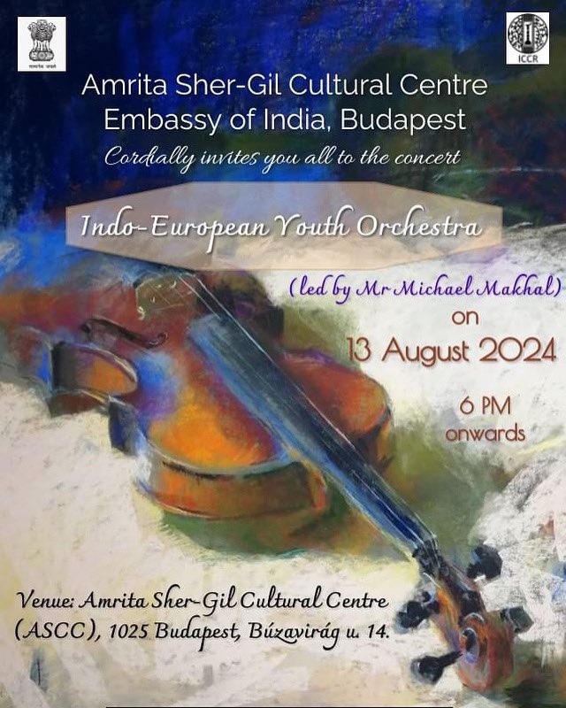 Amrita Sher-Gil Cultural Centre (ASCC) (@iccr_budapest) on Twitter photo As part of #BharatWeek Celebrations, <a href="/iccr_budapest/">Amrita Sher-Gil Cultural Centre (ASCC)</a> is organizing an “Indo-European Youth Orchestra” on 13 August 2024. It will start with the National Song of Bharat🇮🇳 “Vande Mataram”!!
<a href="/iccr_hq/">ICCR</a> <a href="/IndiaInHungary/">India in Hungary</a> <a href="/VikramMisri/">Vikram Misri</a> <a href="/ktuhinv/">Kumar Tuhin</a> <a href="/UN/">United Nations</a> As part of #BharatWeek Celebrations, <a href="/iccr_budapest/">Amrita Sher-Gil Cultural Centre (ASCC)</a> is organizing an “Indo-European Youth Orchestra” on 13 August 2024. It will start with the National Song of Bharat🇮🇳 “Vande Mataram”!!
<a href="/iccr_hq/">ICCR</a> <a href="/IndiaInHungary/">India in Hungary</a> <a href="/VikramMisri/">Vikram Misri</a> <a href="/ktuhinv/">Kumar Tuhin</a> <a href="/UN/">United Nations</a>