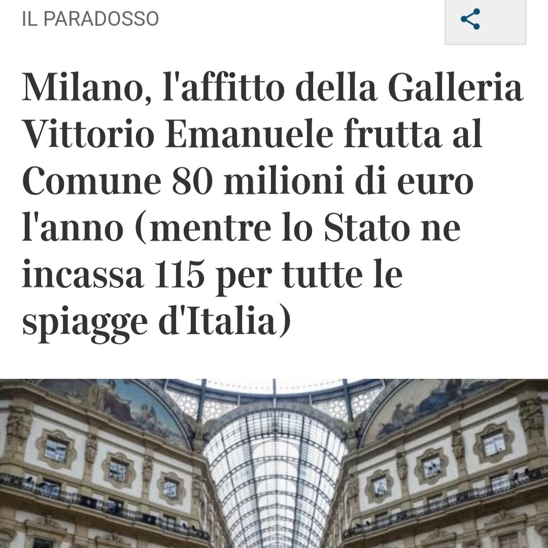 Le concessioni #balneari costeranno care agli italiani.
La multa arriverà certa e gli italiani dovranno pagare per mantenere un privilegio di 30000 balneari che pagano negli 8300 km di coste come i pochi negozi in Galleria Vittorio Emanuele a Milano.