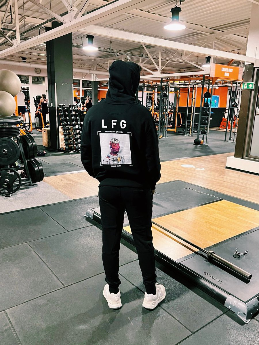 Never stopped grinding, even at the gym. Rocking my DeGods hoodie with pride every step of the way. 💪 <a href="/DeGodsNFT/">DeGods</a>