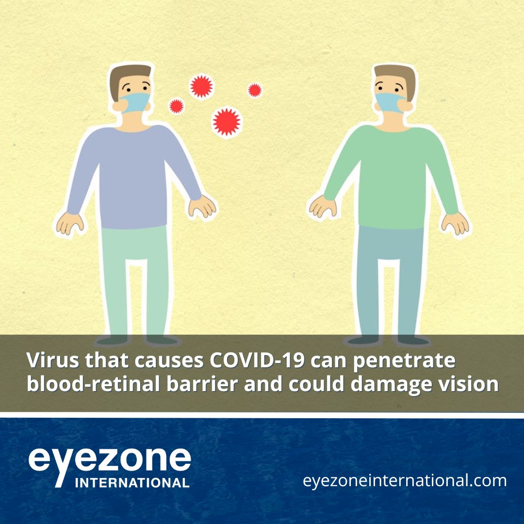 Eyezonemag's tweet photo. Researchers have discovered the virus that causes COVID-19 can breach the protective blood-retinal-barrier with potential long-term consequences in the eye. 
Read the full article in the new issue of Eyezone International at https://t.co/c8TQOVz3Oi https://t.co/bs4351KpTO