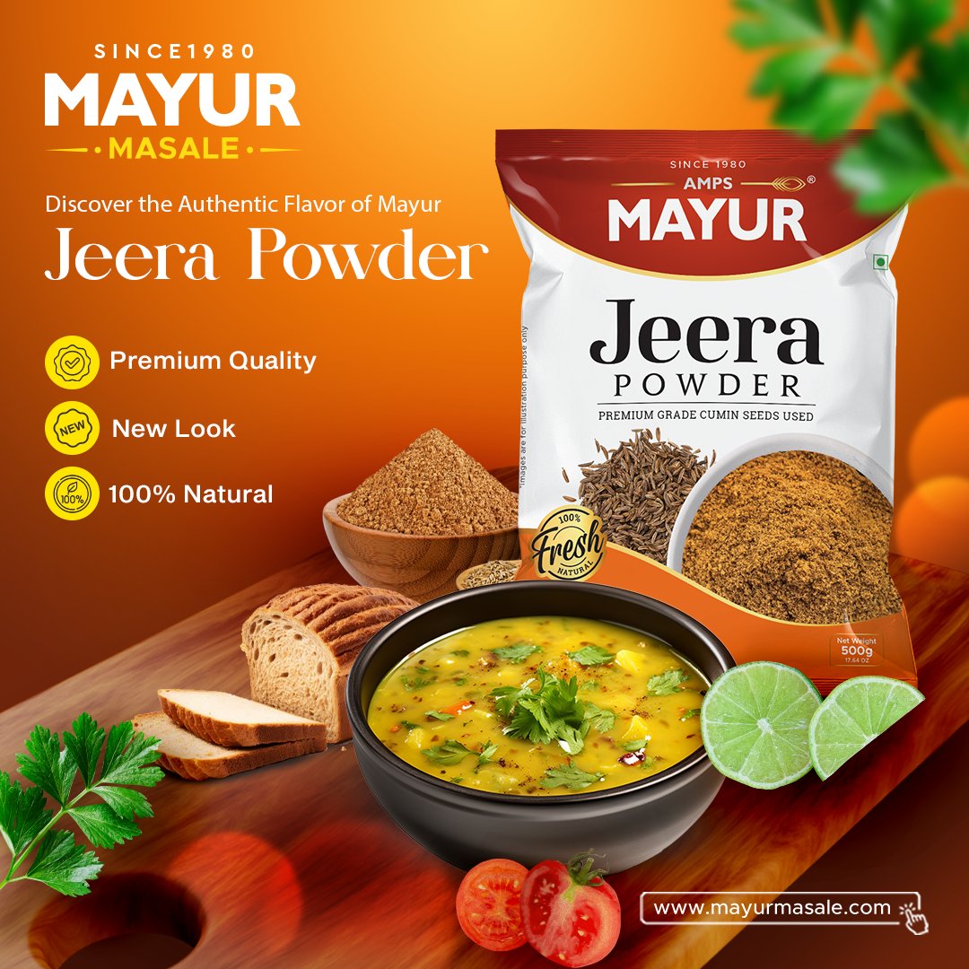 mayurmasale's tweet photo. Did you know? A pinch of Mayur Jeera Powder can elevate the flavor of your rice dishes, making them irresistible! Here’s a quick tip: Add Jeera Powder to your rice during the cooking process for that perfect aromatic touch. 🍚🌾 https://t.co/zakFAetIO4