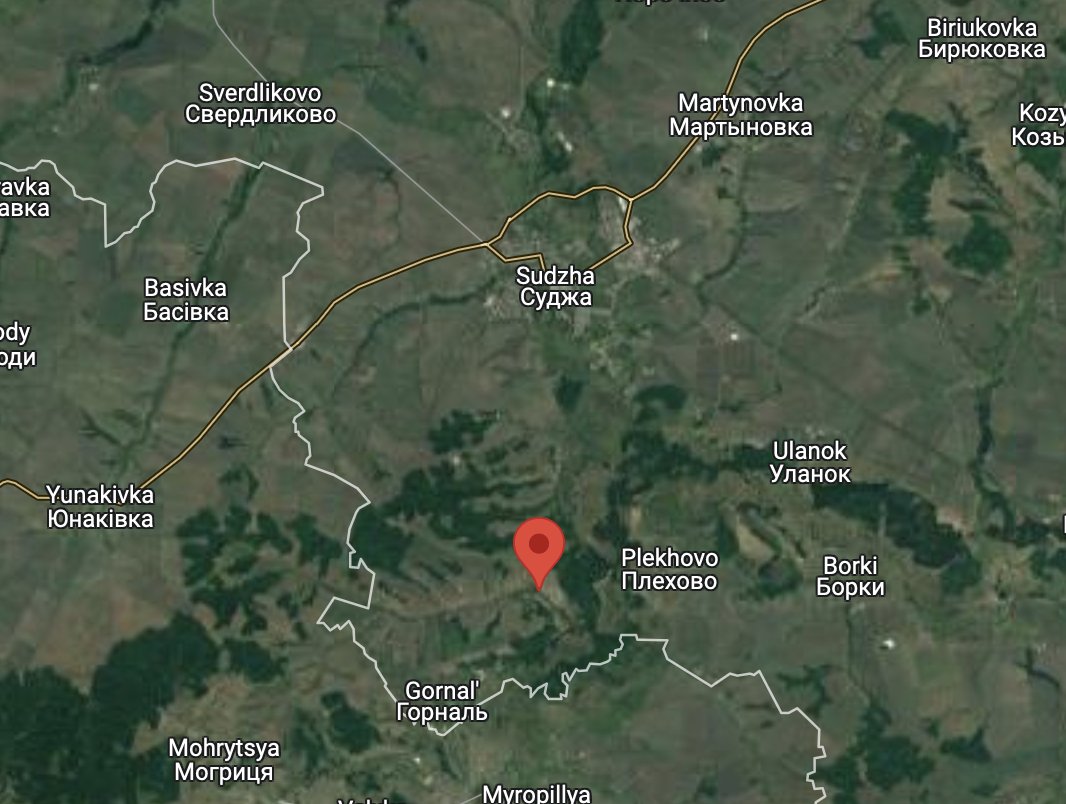 wartranslated's tweet image. Incredible. Ukrainian flag has been hoisted over the village of Guevo in the southern part of Sudzha district of Kursk Oblast. Where only brief clashes were reported (and not confirmed) yesterday.
