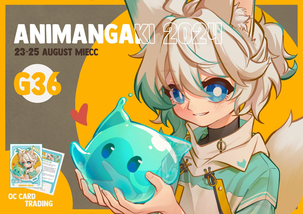 Shiervodolls_'s tweet image. ［ Share Appreciated 💖 ］
『 AniManGaki 2024 』Catalogue 2/2
✨✨Booth G36✨✨ Preorder Accepted！！！

OC trading card总于出来了，欢迎还找我交换！

@haku_rou729 的作品一样会在摊位上，欢迎大家来找我们玩～

#Animangaki2024