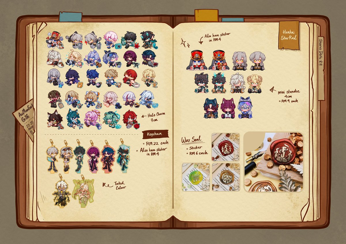 Shiervodolls_'s tweet image. ［ Share Appreciated 💖 ］
『 AniManGaki 2024 』Catalogue 2/2
✨✨Booth G36✨✨ Preorder Accepted！！！

OC trading card总于出来了，欢迎还找我交换！

@haku_rou729 的作品一样会在摊位上，欢迎大家来找我们玩～

#Animangaki2024