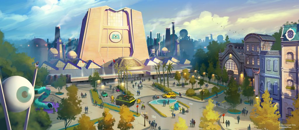 DrewDisneyDude's tweet photo. OFFICIAL concept art for the Monsters Inc land coming to Disney’s Hollywood Studios! https://t.co/sjmkKHAixT