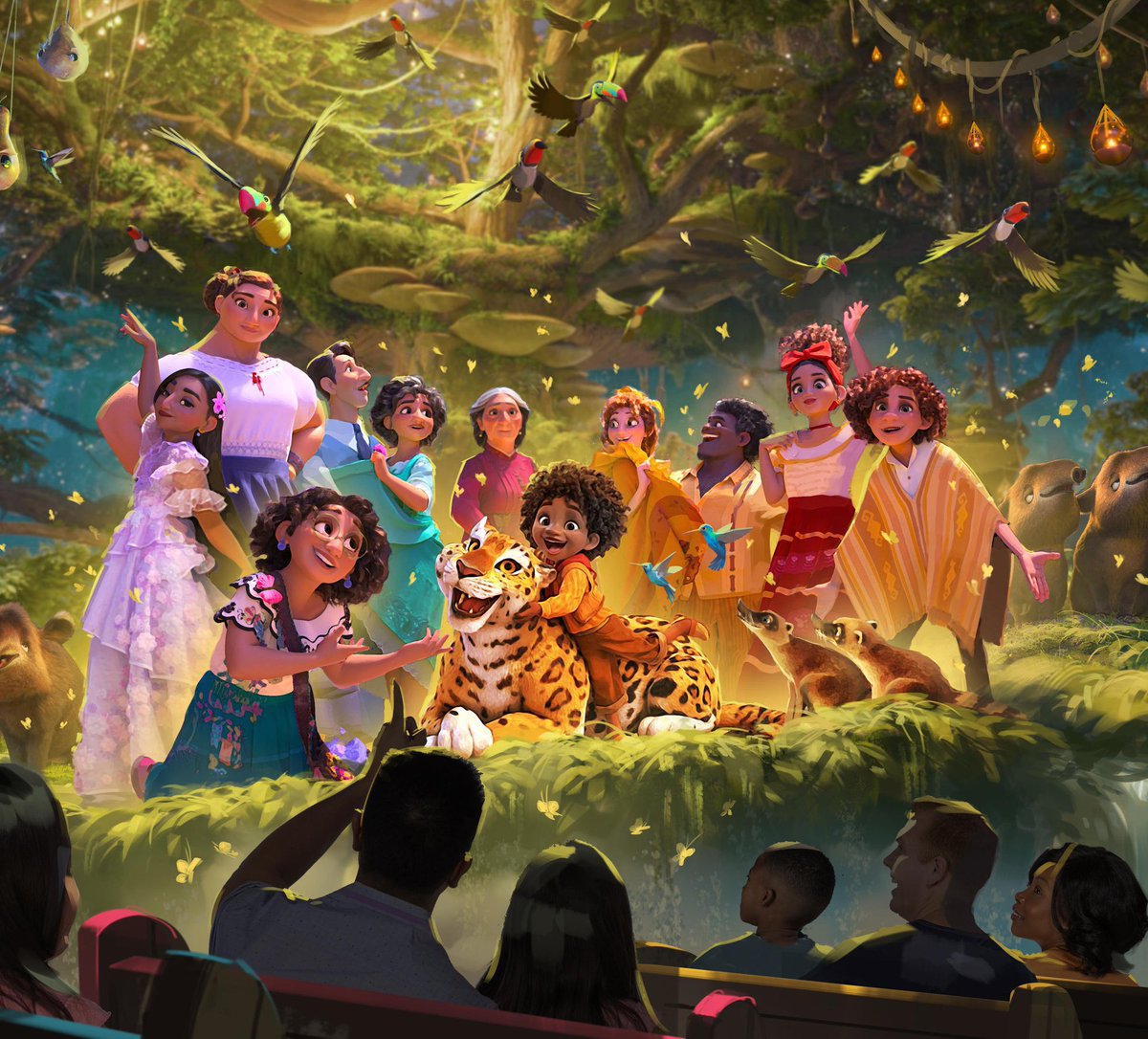 musictrendscol's tweet photo. #D23: Disney anuncia la construcción de una réplica exacta de la Casa Madrigal de #Encanto  🦋

El espacio contará con una nueva atracción, donde el público podrá participar del día en que Antonio recibe su don 🥹

La inauguración será en 2027 y hará parte de una nueva expansión de Animal Kingdom en Walt Disney World ✨