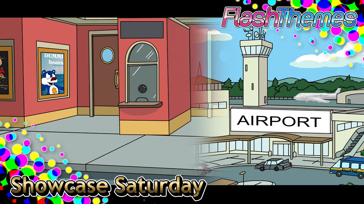 ThemesFlash's tweet image. Woo! Made it through another week! Let's talk creativity with a belated #ShowcaseSaturday!

@luistrublic14 has been making custom Comedy World bgs to fill in the gaps of the original theme, using Family Guy's style as reference, just like GoAnimate did!