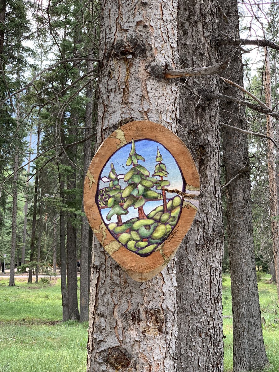 Art In Nature Trail. Bow River Trail, Banff.