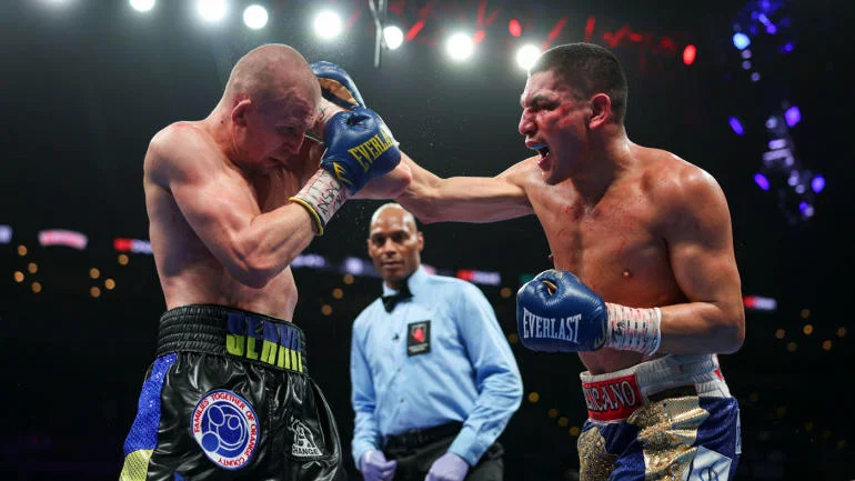 BCampbell's tweet photo. My recap for @CBSSports following a thriller in Las Vegas:

Vergil Ortiz Jr. outlasts Serhii Bohachuk via majority decision in fight of the year contender

https://t.co/hGLD0B4KKj https://t.co/VSsndP9EBr