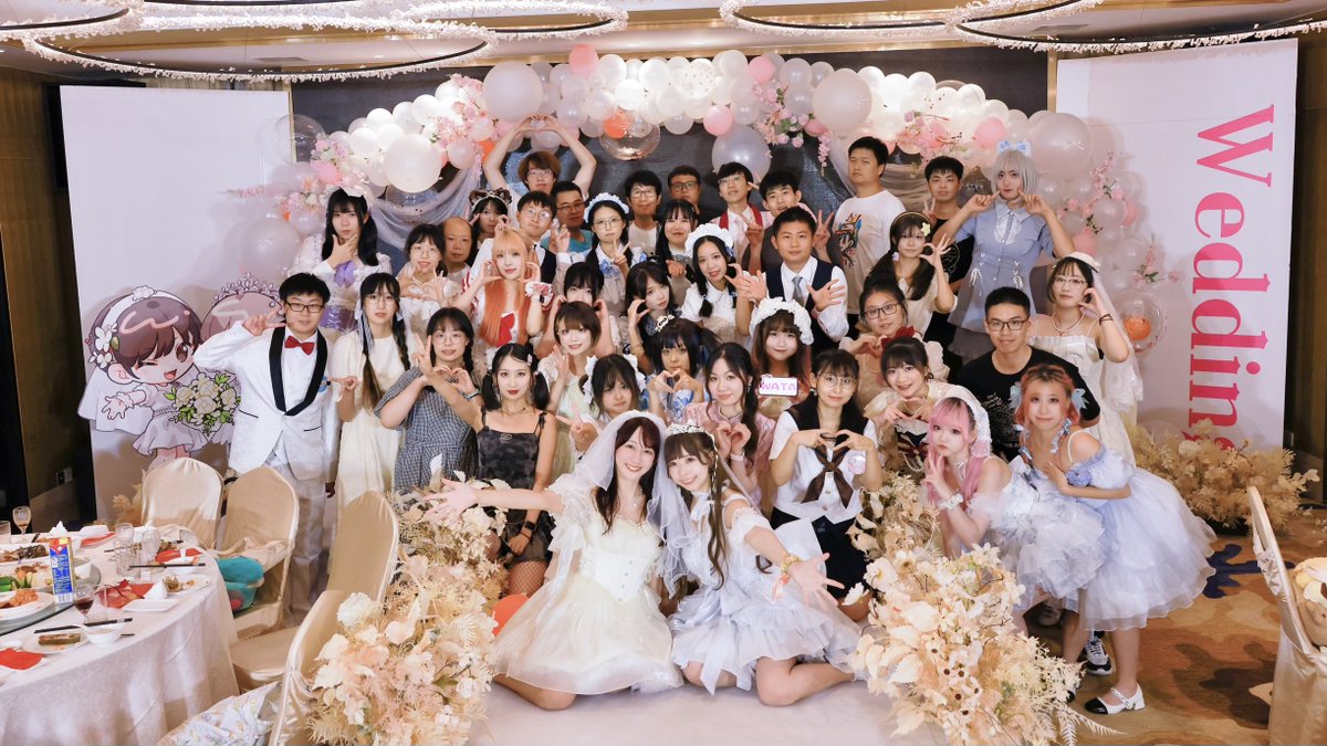 yakko928's tweet photo. やこわた結婚式 in 中国🤍💍

リアル結婚式場でやったよ〜💐✨
会場豪華すぎた🥹

とっても楽しかったです🫶🏻 https://t.co/mQamQfsSFP