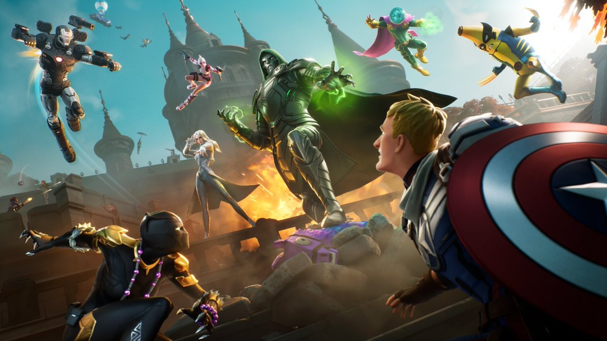 BlackGokuNews's tweet photo. PASSE DE BATALHA DO CAPÍTULO 5: TEMPORADA 4 COMPLETO:

Gweenpool | NIVEL 1
Máquina de Guerra | NIVEL 20
WOLVENANA | NIVEL 40
EMMA FROST | NIVEL 60
CAPITÃO JONES | NIVEL 68
MYSTERIO | NIVEL 80
SHURI | NIVEL 100

#Fortnite. https://t.co/X1oYYpMwoz