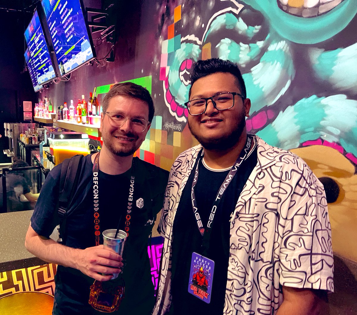 Rayhan0x01 (@rayhan0x01) on Twitter photo One of my best moments this #defcon, I got to meet and nerd out with the fantastic <a href="/LiveOverflow/">LiveOverflow 🔴</a> at the <a href="/RedTeamVillage_/">RedTeamVillage</a> party!! ❤️ One of my best moments this #defcon, I got to meet and nerd out with the fantastic <a href="/LiveOverflow/">LiveOverflow 🔴</a> at the <a href="/RedTeamVillage_/">RedTeamVillage</a> party!! ❤️