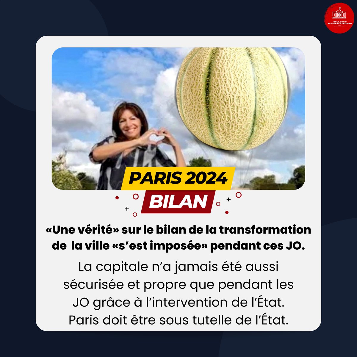 #JOParis2024 : «Une vérité» sur le bilan de la transformation de  la ville «s’est imposée» pendant ces JO. #ParisSousTutuelle

👊 #SaccageParis 
#ParisMeriteMieux #Municipales2026 #ParisSousTutuelle #HidalgoShow #HidalgoMenteuse #HidalgoDemission #AbrogeonsLaLoiPLM #TahitiGate