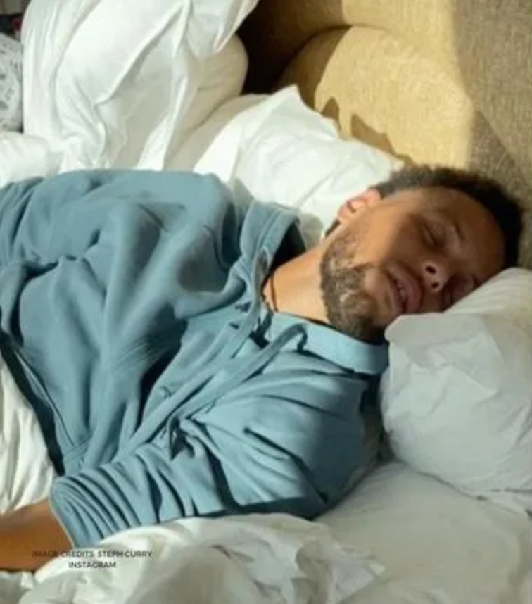 NBAMemes's tweet photo. "Wake up, Steph. You're playing with Draymond Green and Andrew Wiggins again." https://t.co/UOspElayyP