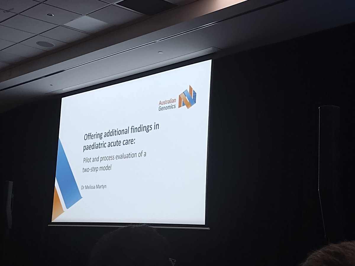 Trang Do, PhD (@trangdo88) on Twitter photo Melbourne Genomics' Program Evaluation guru Dr Melissa Martyn presenting at #Hgsa2024 about offering additional findings in paediatric acute care #47hgsa24 <a href="/MCRI_for_kids/">Murdoch Children's Research Institute (MCRI)</a> <a href="/MelbGenomics/">Melbourne Genomics Health Alliance</a> Melbourne Genomics' Program Evaluation guru Dr Melissa Martyn presenting at #Hgsa2024 about offering additional findings in paediatric acute care #47hgsa24 <a href="/MCRI_for_kids/">Murdoch Children's Research Institute (MCRI)</a> <a href="/MelbGenomics/">Melbourne Genomics Health Alliance</a>