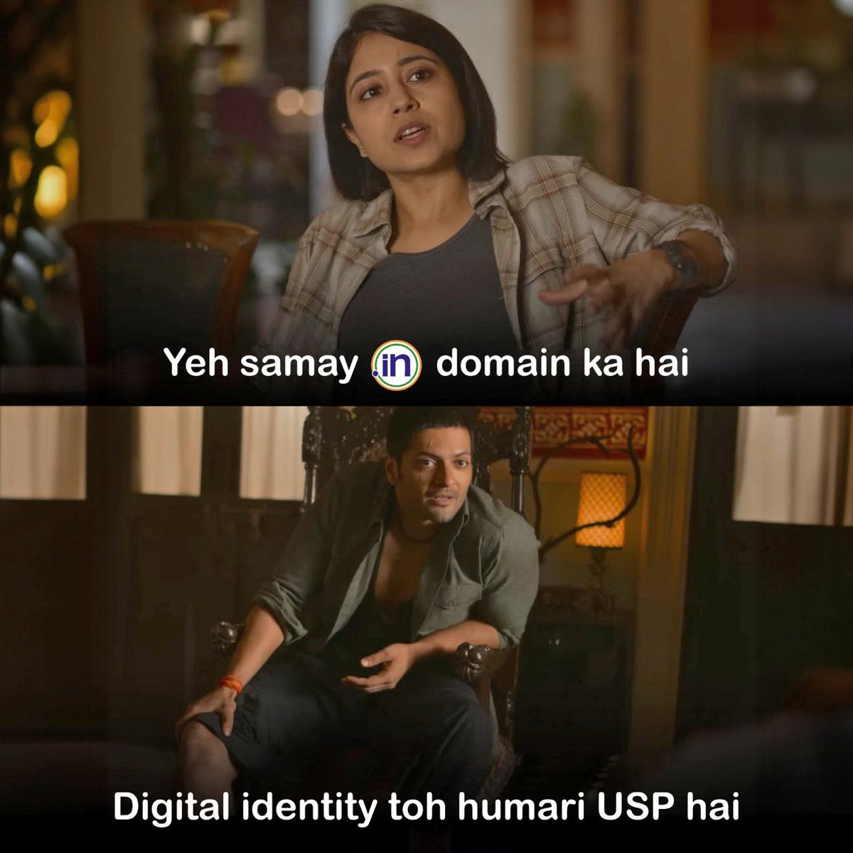 inregistry's tweet image. Internet pe apni pehchaan banao aur aage badho. Apna domain register karo aur neighbours ko dikhane ka mauka mat chhodo. Digital duniya mein bhi baazi maaro. To know more visit: registry.in
#DotIN #Domain #Digitalldentity #NIXI #Onlineldentity #INDomain