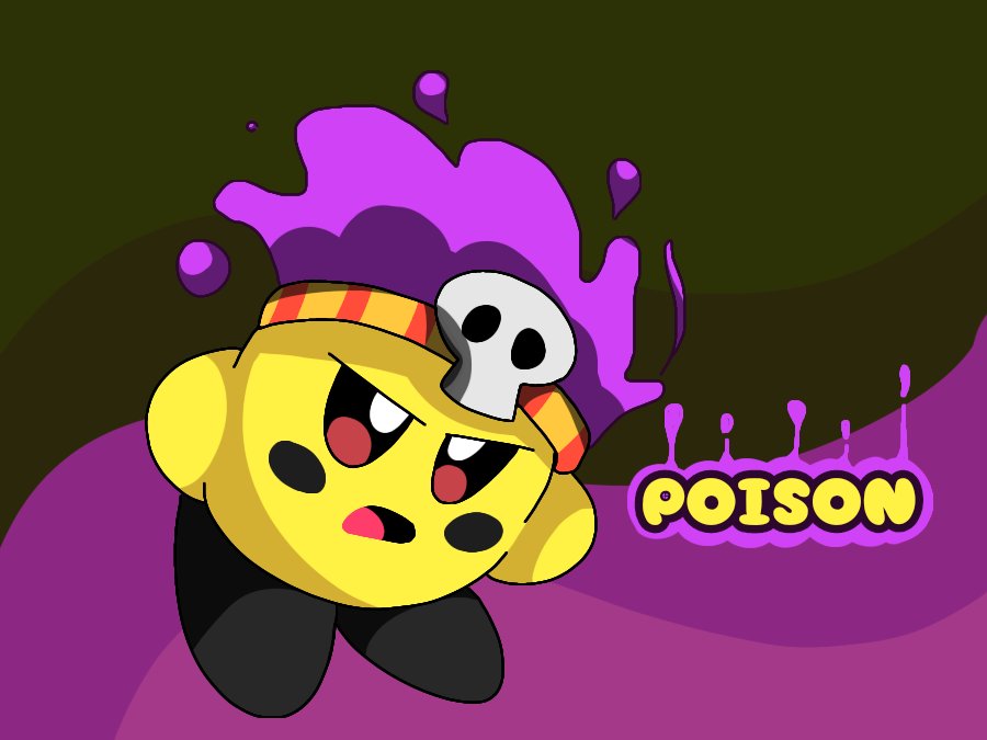 Deenanas8692's tweet photo. Poison Ability Rebooted! #kirby #kirbyfanart #Poisonability #copyability #カービー #カービーエブリデイ #カービーイラスト #星のカービィ #bringcoloredcopyabilitiesback https://t.co/9CX0t31lss