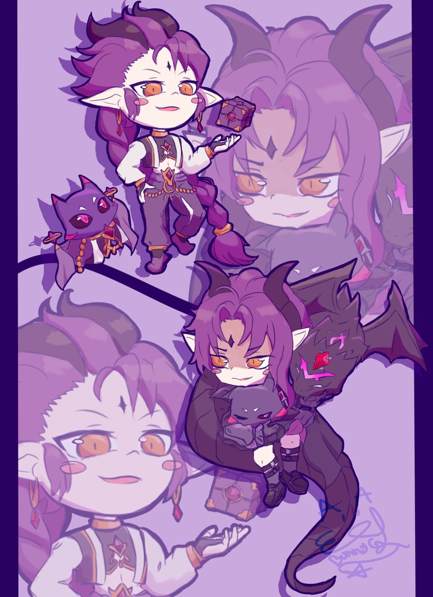 Terminé mis chibis 

#그랜드체이스 #fanart #Grandchase