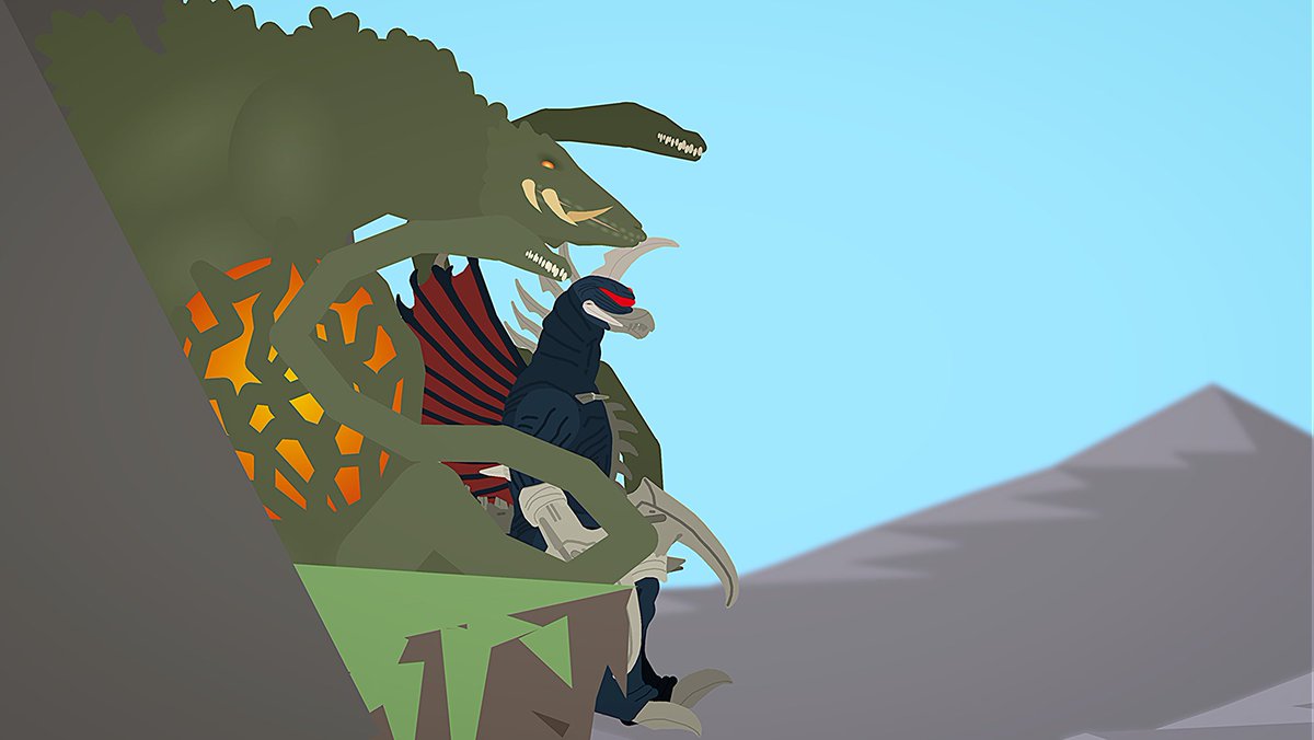 kyanzilla's tweet photo. Weekend ship art‼️
I completely forgot to do one after lunch today so hopefully I remember tomorrow 😭
Anyways goodnight
#Godzillart #Sticknodes #Shimozilla #Angzilla #Giallante #Rodan #Muto https://t.co/uvOqQkqeSc