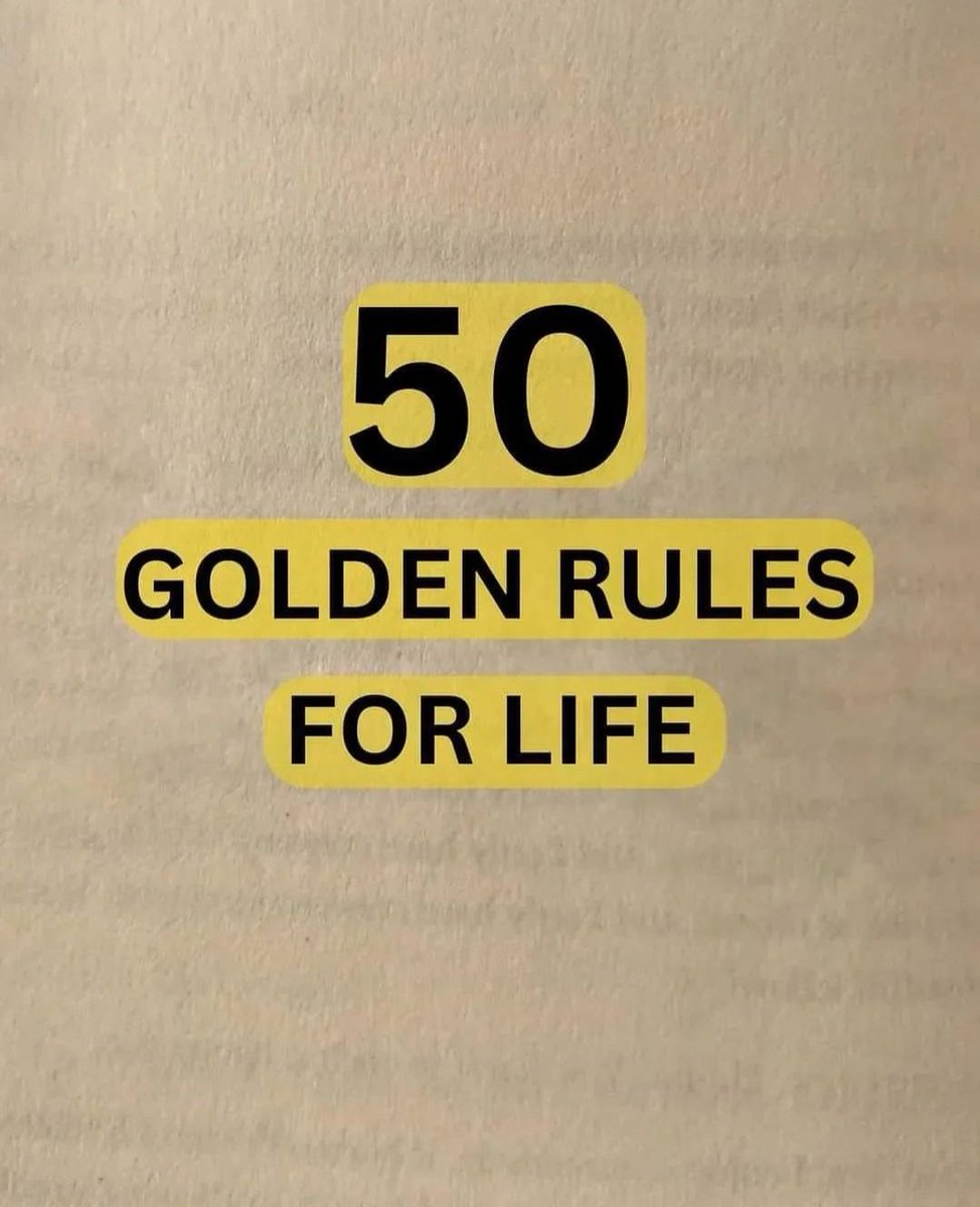 50 Golden Rules For Life:
