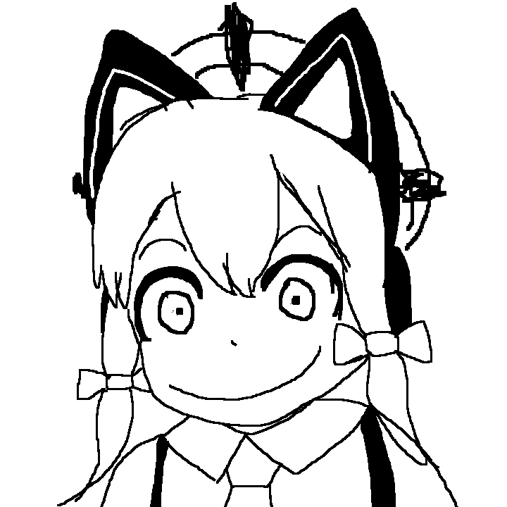 Kittynamari's tweet photo. #BlueArchive horror Momoi #doodle https://t.co/H4DLlvhLdK