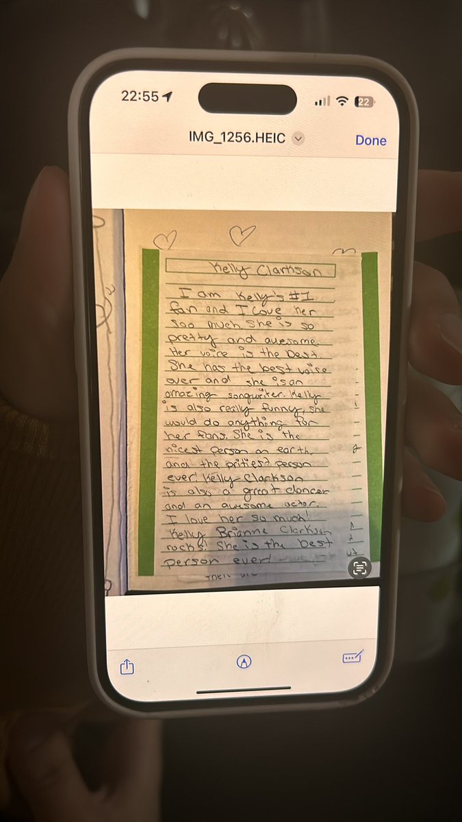 My best friend didn’t know she was gay until two years ago, but just revealed she kept multiple “Kelly Clarkson journals” as a kid, where she detailed her love for her role model Kelly Brianne Clarkson.