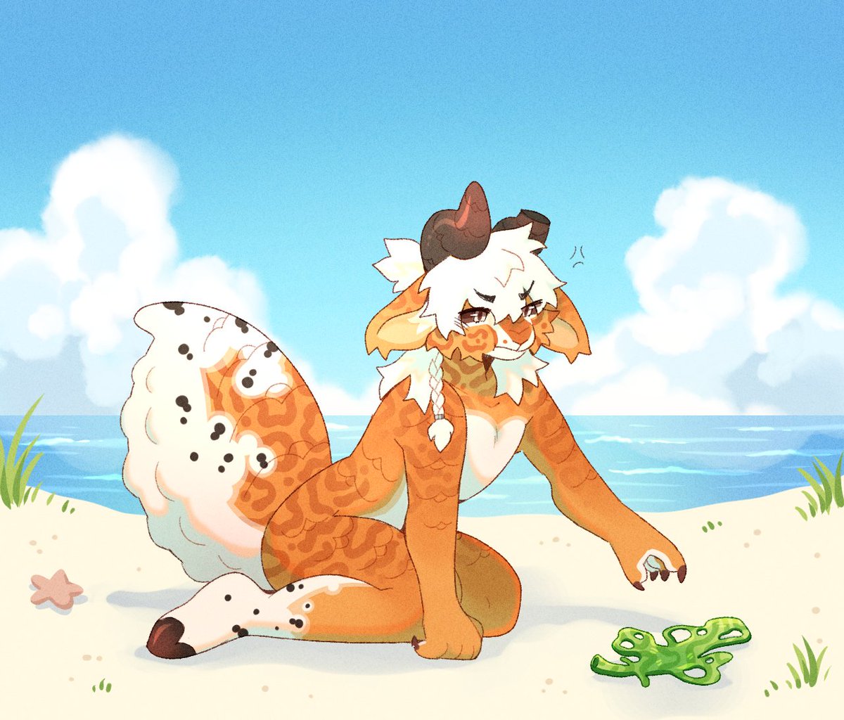 i love drawing beachy scenes 🪸